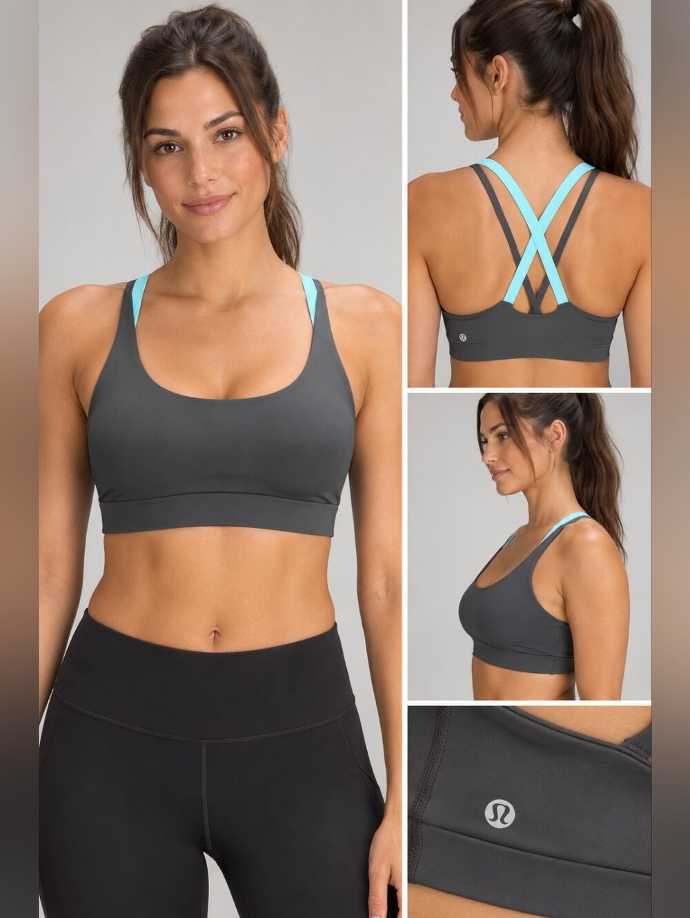 Lululemon Strappy Cross-Back Sports Bra